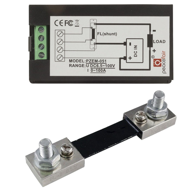 METER PWR DC 100A 6.5-100V W/EXT SHUNT - QP2321