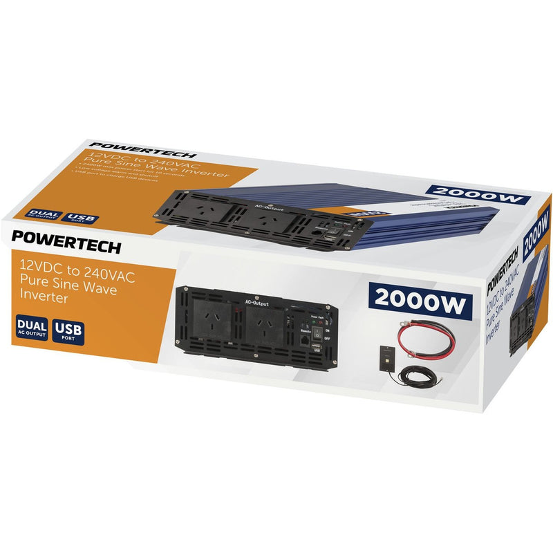 INVERTER SINEWAVE 2000W 12VDC/230VAC - MI5740