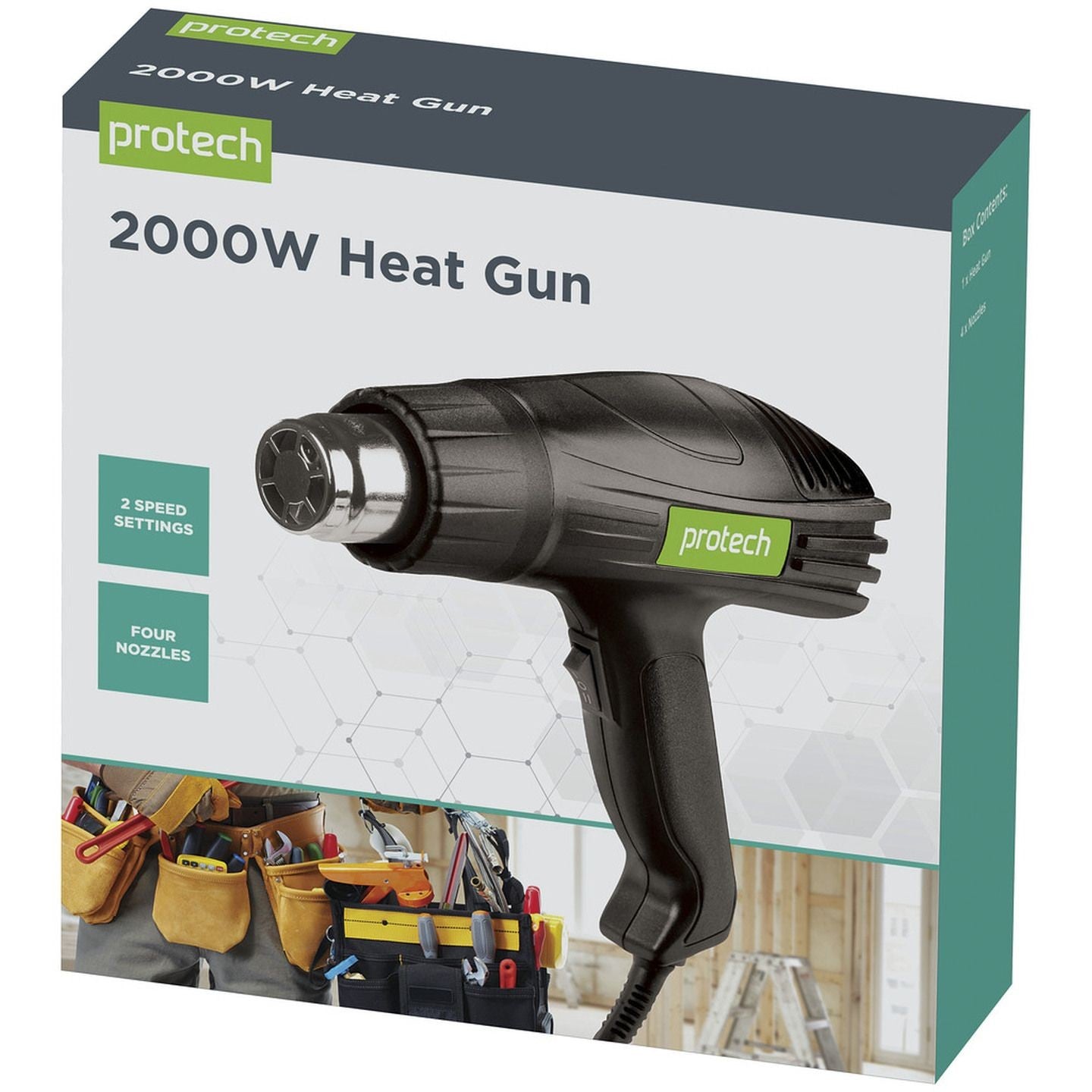 HEAT GUN - 240V 2000 WATTS TEMP ADJ - TH1609