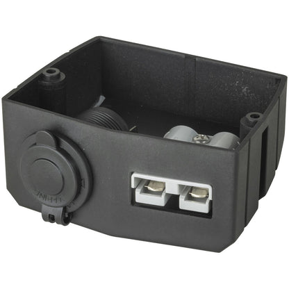 SURFACE MOUNT BRACKETWITH ANDERSON 50A PLUG AND TWIN USB SOCKETS - PT4496