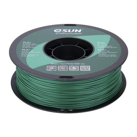 FILAMENT PLA+ GRN 1.75MM 1KG ROLL ESUN 