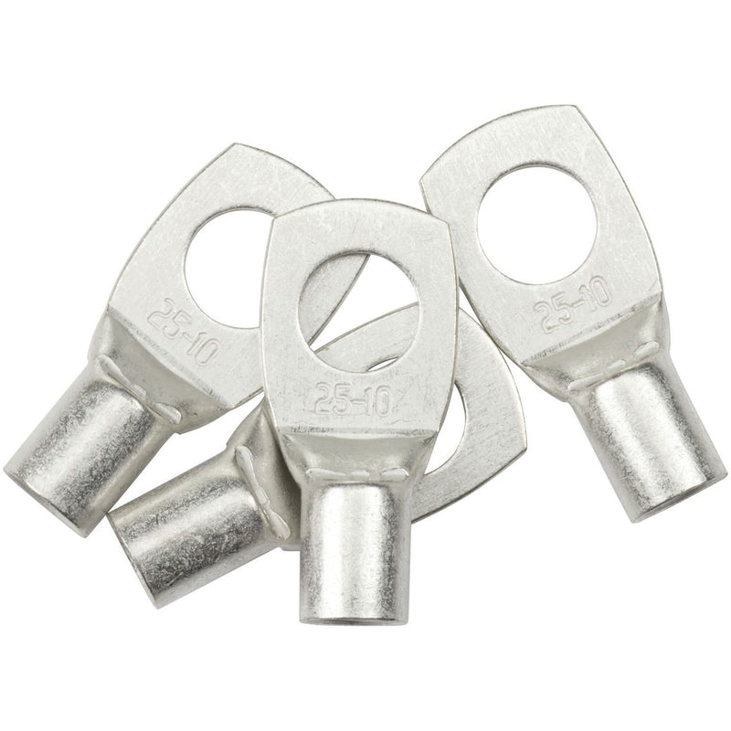 CONN QC 10MM EYE TERM 25MM2 NON-INS PK4