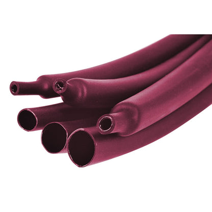 HEATSHRINK GLU LIN 4XS-RAT 8MMX1.2M RED