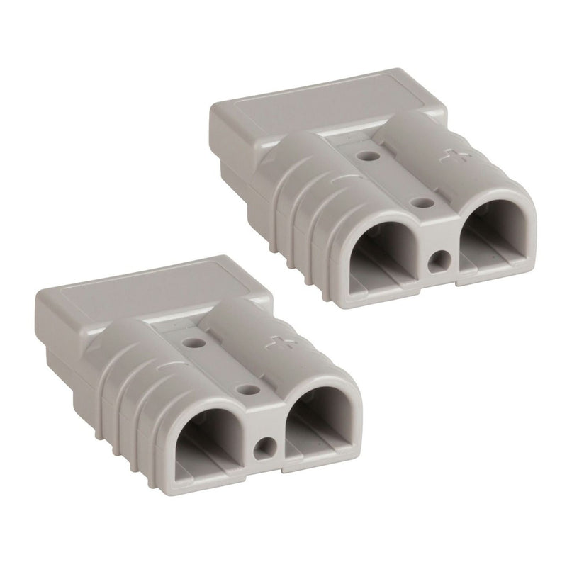 CONN 50A 2POLE GRY SHELL+2X6G CONT PK2 - PT4497