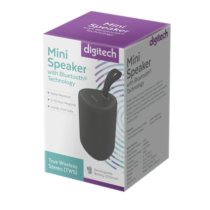 SPKR B/T TWS 4W RECH MINI BLK/GRY - XC5238