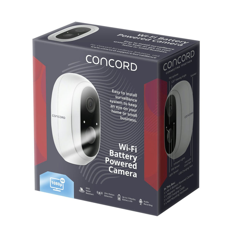 Concord Wi-Fi Battery Powered Camera 1080p