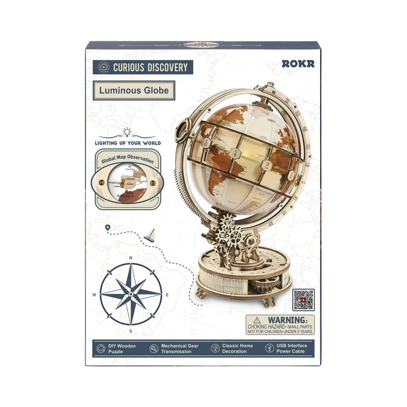 KIT CONS WOOD GLOBE LUMINOUS - KJ9064