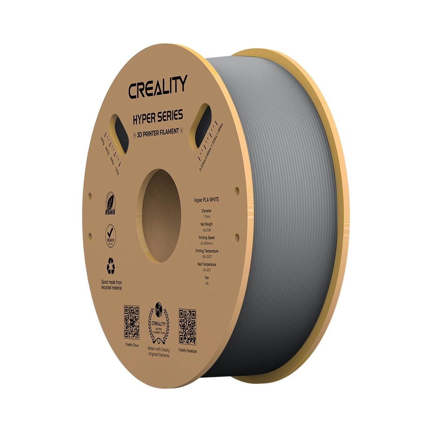 FILAMENT HYPER-PLA GRY 1.75MM 1KG RL - TL4794