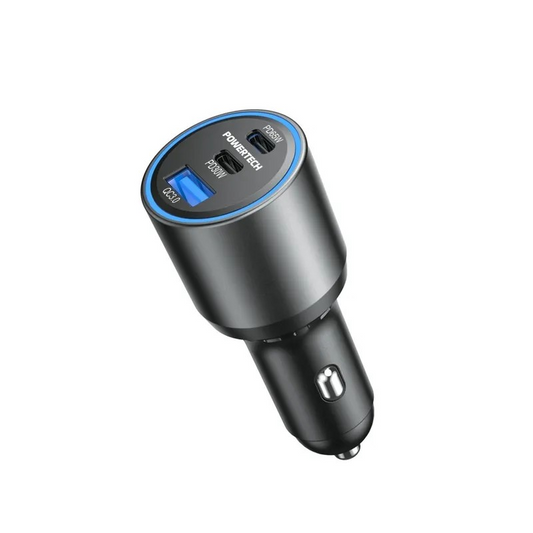 CNVTR 12VDC-5VDC CIG PLG+3XUSB A+ 2X C 95W - MP3693