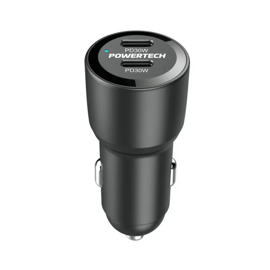 CNVTR 12VDC-5VDC CIG PLG+2XUSB-C SKT 60W - MP3689
