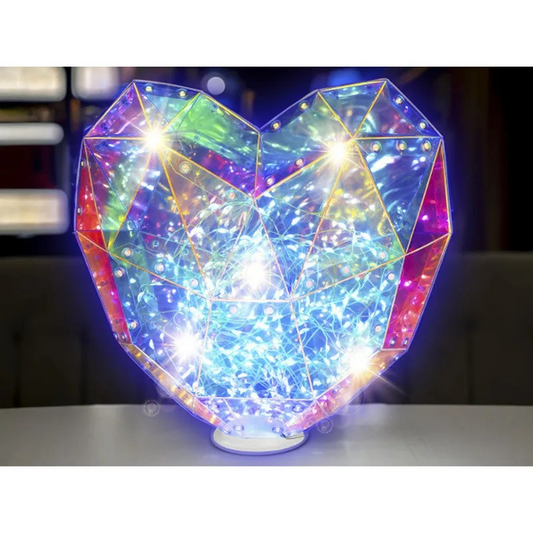 KIT PUZZLE 3D LANTERN HEART PRISIMIC - KJ9090