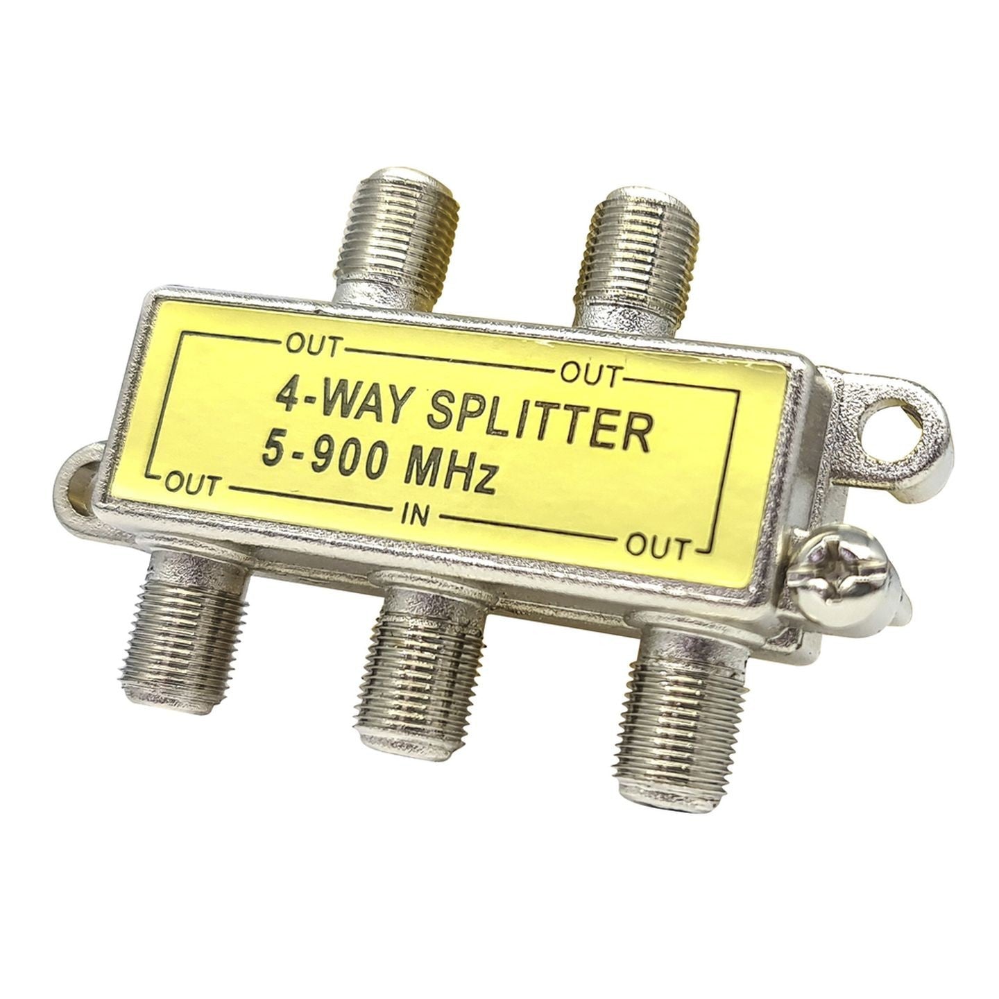 SPLITTER 4WAY W/1PWR PASS SKT F-TYPE - LT3047