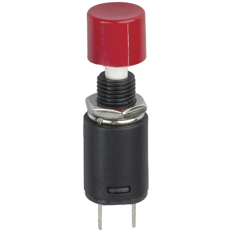 SWITCH PUSH MOM SPST RND RED 1.5A@250VAC - SP0702