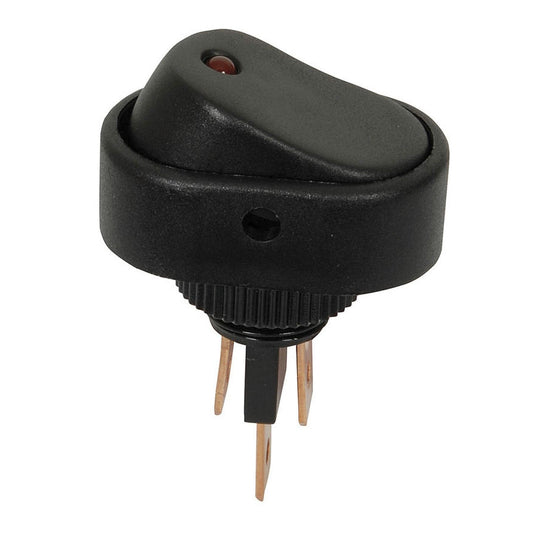 SWITCH ROCKER ILLUM LED RED SPST 30A@12V - SK0955