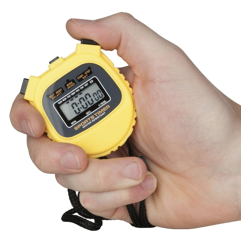 (D)STOPWATCH SPORT LCD YEL 1/100S - XC0270