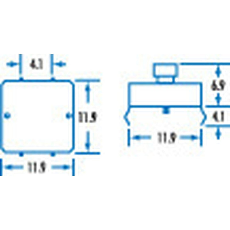 SWITCH PCB TACT SPST SQR STEM 11.9X11.9 - SP0608