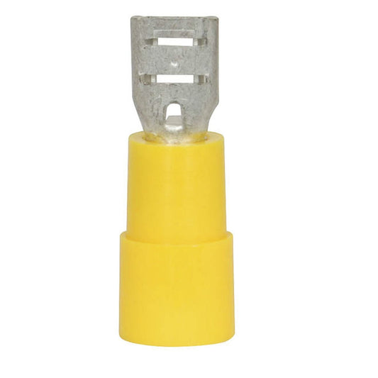 CONN QC SKT SPADE 4.8MM YEL PK100 - PT4721
