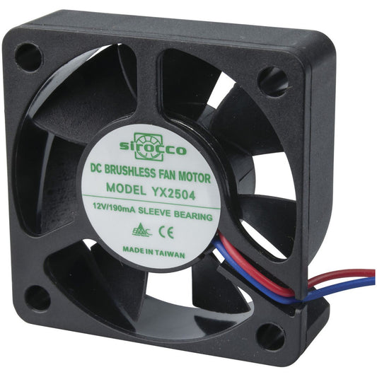 FAN 12VDC 50X50X15MM SLEEVE/B - YX2504