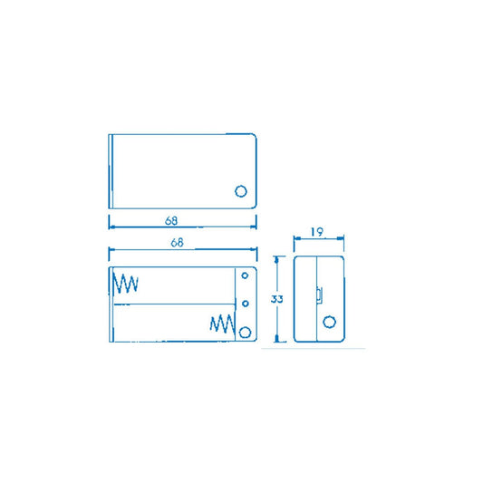 BATT HOLDER 2AA SWITCHED ENCLOSED