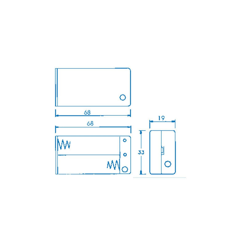 BATT HOLDER 2AA SWITCHED ENCLOSED