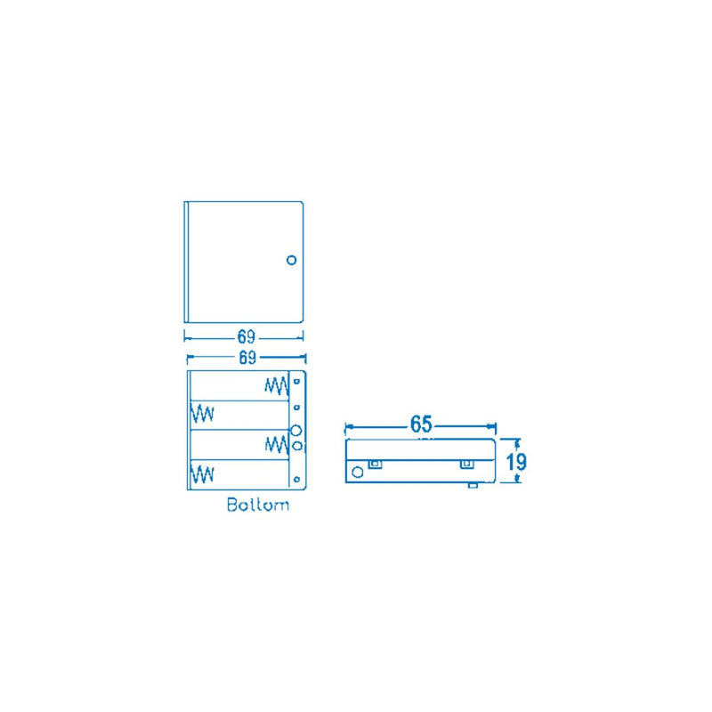 BATT HOLDER 4AA SWITCHED ENCLOSED