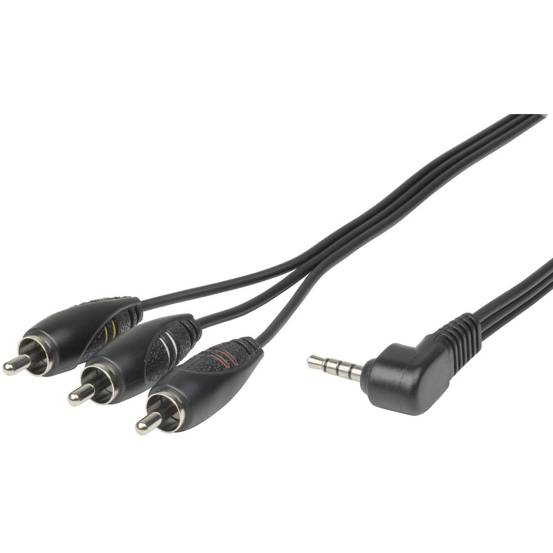 LEAD A/V PLG 3.5MM/4CONT - 3PLG RCA 1.5M - WV7345