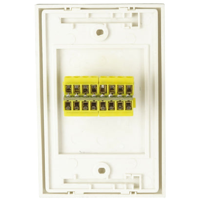 WALL PLATE VGA HD15SKT SCREW CONN WHT - PT0476