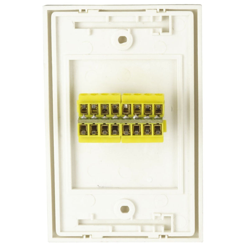 WALL PLATE VGA HD15SKT SCREW CONN WHT - PT0476