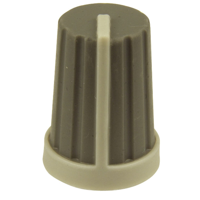 KNOB PLAST PUSH ON 18T SPLINE GRY/WHT - HK7734