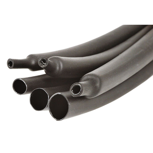 HEATSHRINK GLU LIN 4XS-RAT 12MMX1.2M BLK 