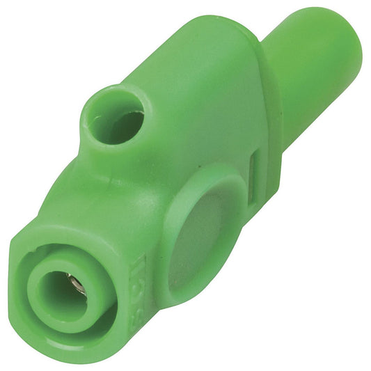 PLG BANANA 4MM INSUL PIGGYBACK GRN - PP0387