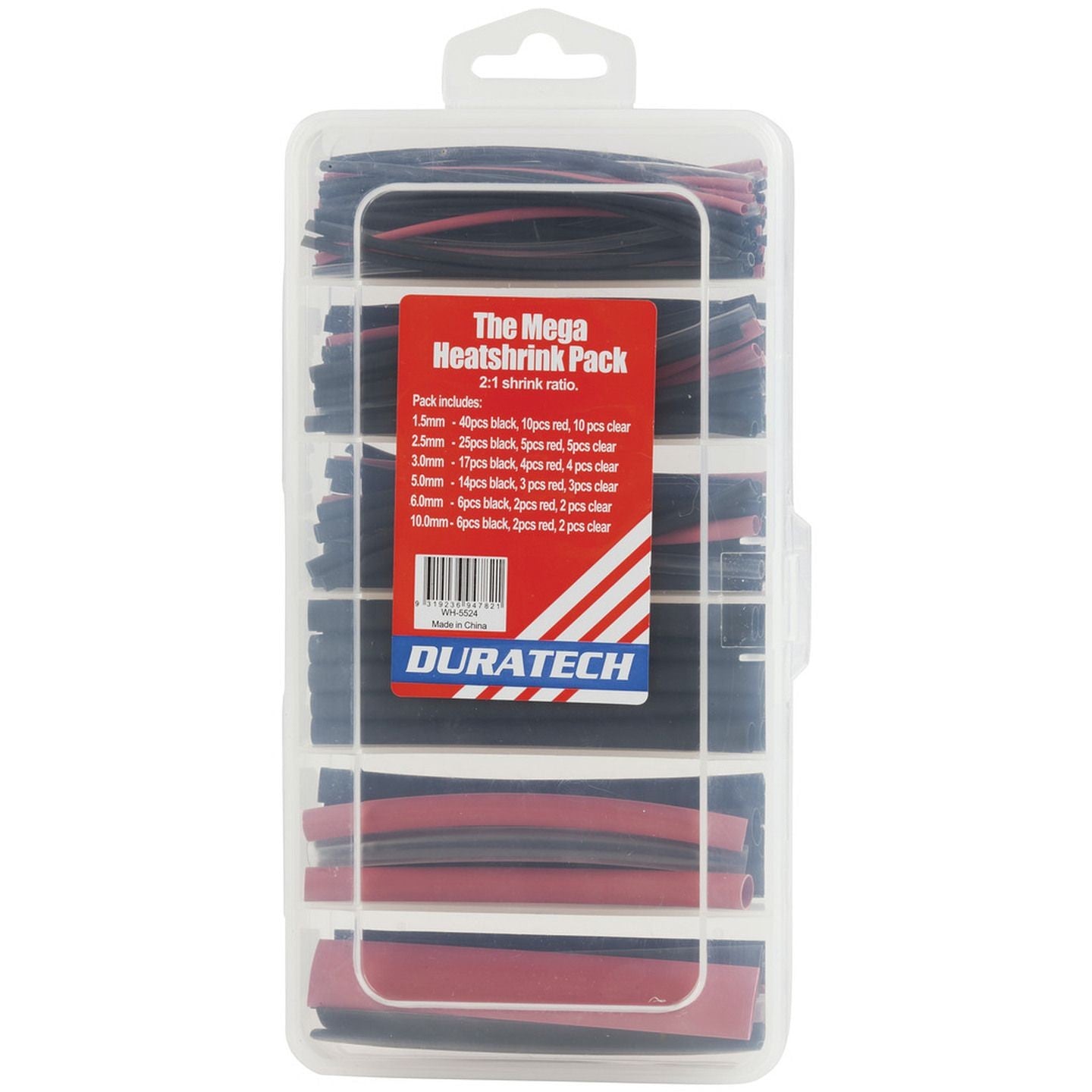 HEATSHRINK PACK 1.5-10MM W/CASE