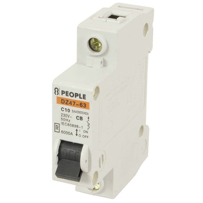 C/B MCB DIN RAIL 1-POLE AC 10A