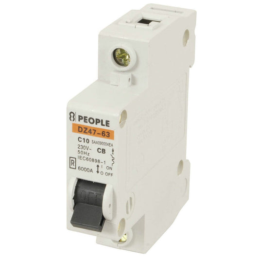 C/B MCB DIN RAIL 1-POLE AC 10A