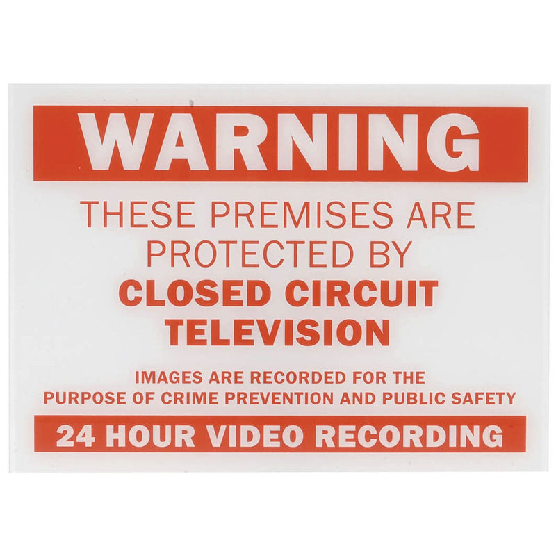 SIGN WARNING CCTV ACRYLIC (210X297X2) - LA5114