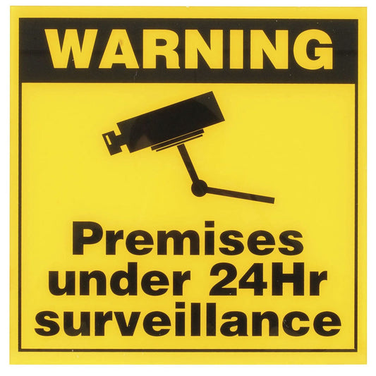 SIGN SURV WARN ACRYLIC 300X300MM IMPROVE - LA5115