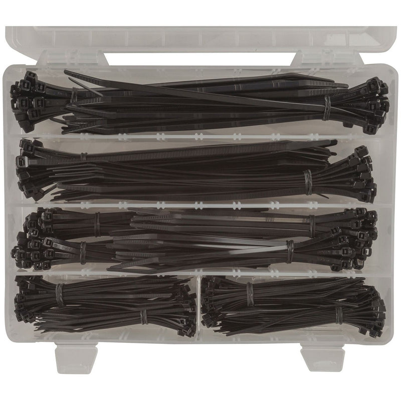 CABLE TIE 100-200MM BLK W/CASE PK400 - HP1216