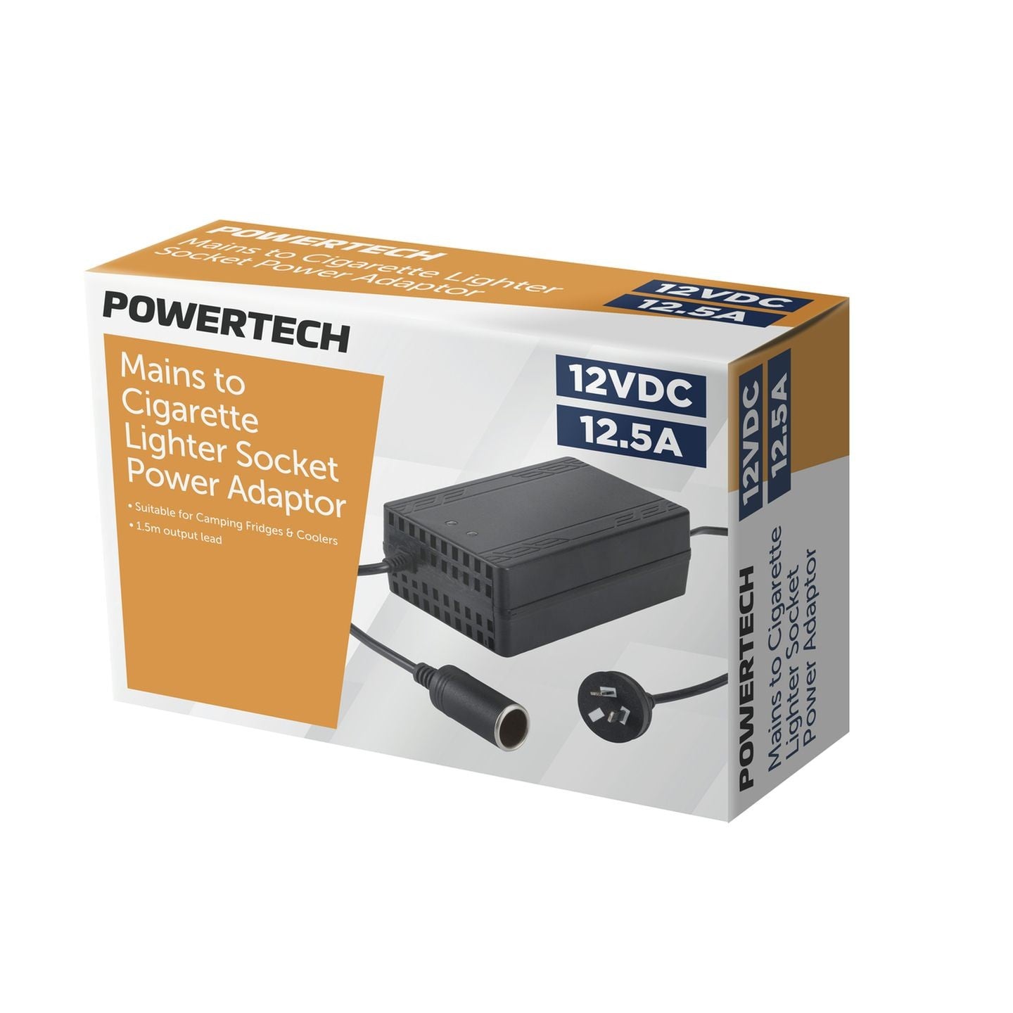 MAINS ADPT 12VDC 12.5A CIG SKT - MP3573