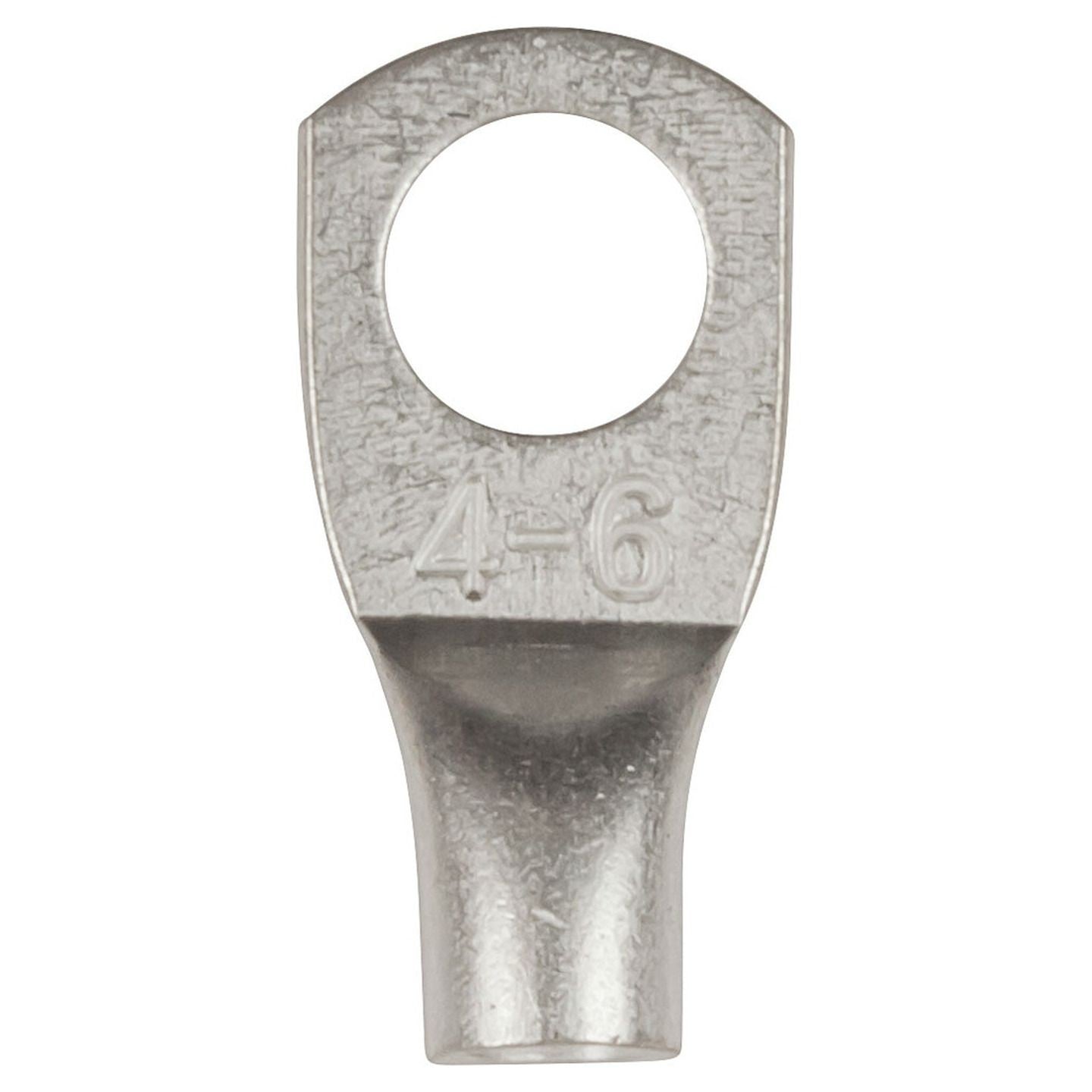 CONN QC 6MM EYE TERM 4MM2 NON-INS PK8