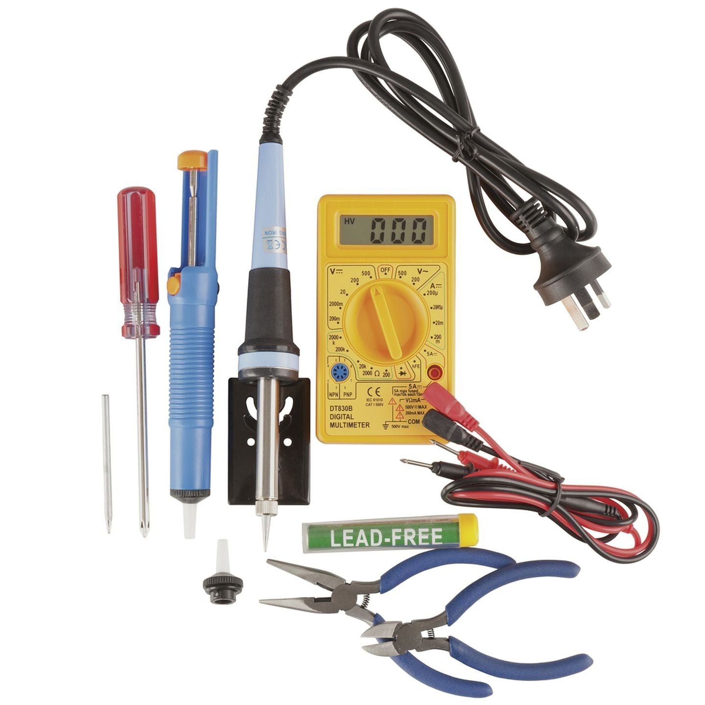 SOLDERING IRON SET 25W W/DMM