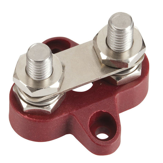 DIST POST 2XM8 S/STEEL RED W/BAR