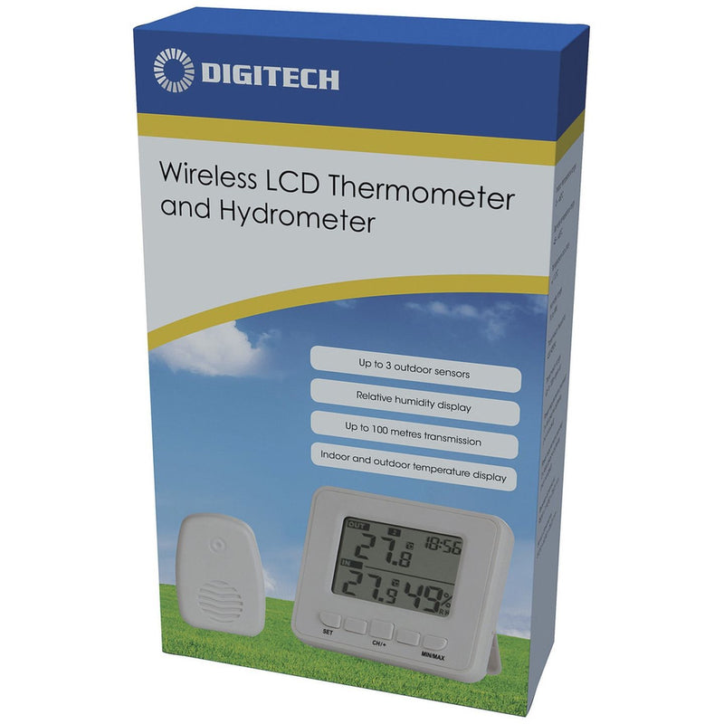 THERMOMETER/HYGROMETER W/LESS IN/OUT 3CH - XC0322