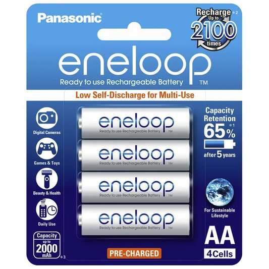 BATT NIMH AA 1.2V 2000MAH ENELOOP PK4