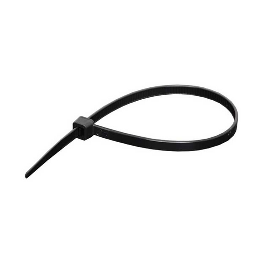 CABLE TIES 200MM BLACK UV RESISTANT PK100 - H4039A