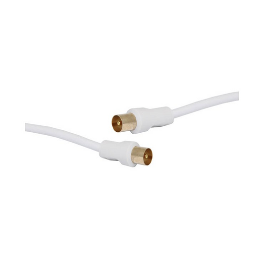 LEAD TV PAL MALE TO MALE 10M WHITE - P6526