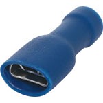 BLUE 6.3MM FEMALE SPADE CRIMP PK 10 - H2006B
