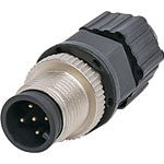 5 PIN 4A M12 SCREW-ON LINE MALE IP68 WATERPROOF - P9870A