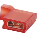 KWIK CONNECTOR R/A RED FEMALE 6.3MM PK10 - HR2001B