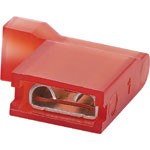 KWIK CONNECTOR R/A RED FEMALE 6.3MM PK10 - HR2001B