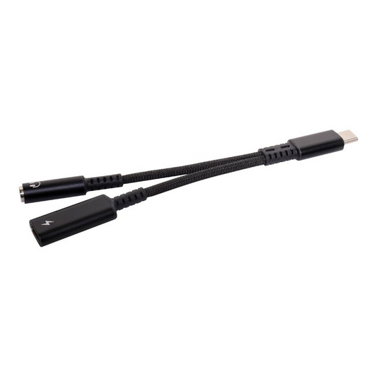 ADAPTOR USB-C PLUG TO 3.5MM SKT & USB-C SKT - P1939C